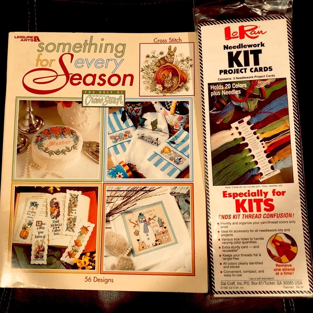 Something for every Season, 56 Counted Cross Stitch Patterns & Thread Organizer - Picture 1 of 10
